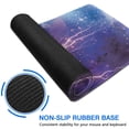 thumbnail image 6 of Starry Sky When Lightning Comes&nbsp;desk Mouse Padwaterproofno Slip&nbsp;for Office Home Work GamingmousepadRubber Base Mousepad with Stitched Edges 31.5x11.8inches, 6 of 7