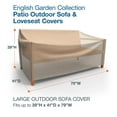 thumbnail image 2 of Budge P3W04PM1 English Jardin Patio Canapé Couverture Résistant et Imperméable, Grand, Bronzage Bicolore, 2 of 8