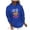 Blue, variant on WXLWZYWL Trendy Sweatshirts For Women 2023 Women'S Valentine'S Day Printed Round Neck Loose Pullover Hooded Printed Sweatshirt Tops