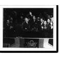 thumbnail image 2 of Historic Framed Print, [Franklin Delano Roosevelt, 1882-1945; half length, right profile, waving from speaker's podium], 17-7/8" x 21-7/8", 2 of 9