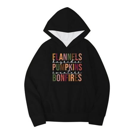 

Youths Girls Pumpkins Letters Prints Hoodie with Pocket Casual Pullover Girls Sweatshirts Boys Toddler Kids Little Girl s Long Sleeve Sweatshirts Tops Hoodie Women Pullover Zippe Hoodie Teenage Hoodie