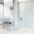 thumbnail image 4 of VIGO Arden 34 in. W x 78 in. H Frameless Fixed Shower Screen Door in Chrome with 3/8 in. (10mm) Clear Glass, 4 of 11