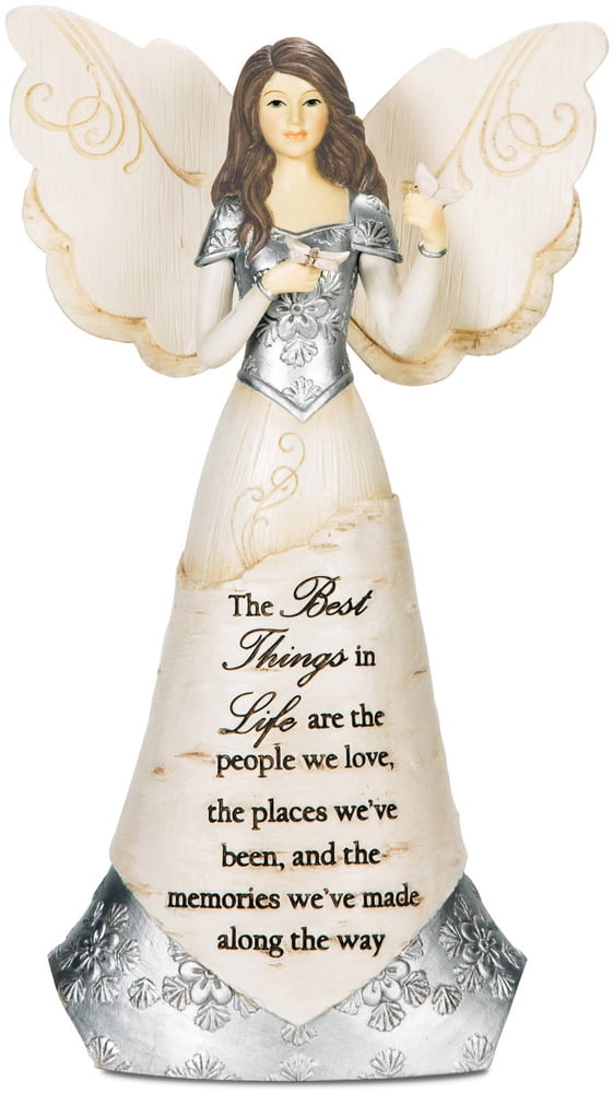 Godmother Angel Figurine with Flowers by Pavilion Elements 6 Inches Free US Ship 