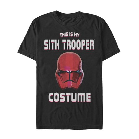 Men s Star Wars: The Rise of Skywalker Halloween Sith Trooper Costume Graphic Tee Black X Large