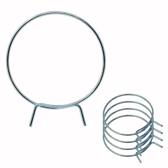 Pinza tensora de ventilación para secadora, acero inoxidable de 4 pulgadas de diámetro (paquete de 5)