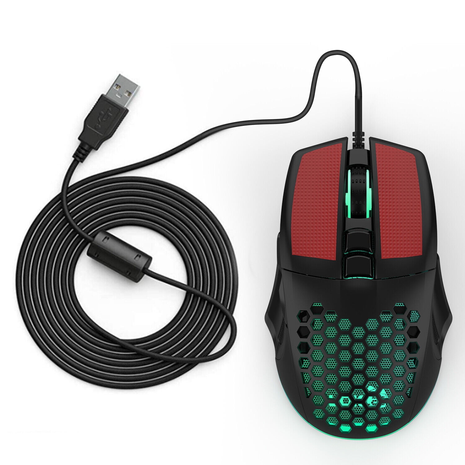 RPM Euro Games Rubber Coated USB Gaming Mouse with 7 Color RGB Lights, 6  Buttons, 4 Level DPI