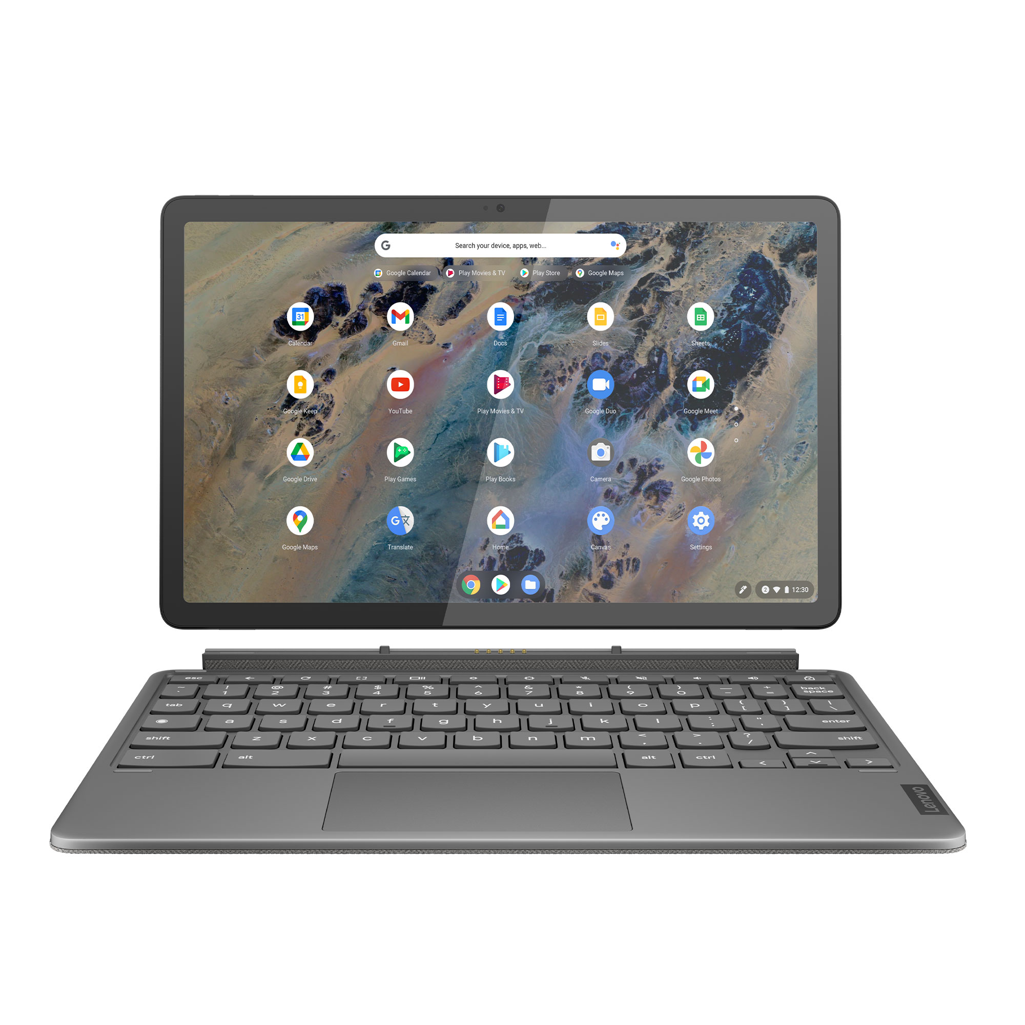 Lenovo Chromebook Duet 3 Laptop, 10.9" IPS  60Hz, platform, Qualcomm Adreno, 8GB, 128GB - image 2 of 7