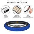 thumbnail image 6 of Goofa Blue Circles Mosaic Pattern Elastic Stretch Steering Wheel Cover,Universal 15 inch, Microfiber Breathable Ice Silk, Anti-Slip, Odorless, Easy Carry, 6 of 8
