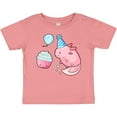 thumbnail image 3 of Inktastic Cute Axolotl Birthday with Cupcake Boys or Girls Baby T-Shirt, 3 of 5