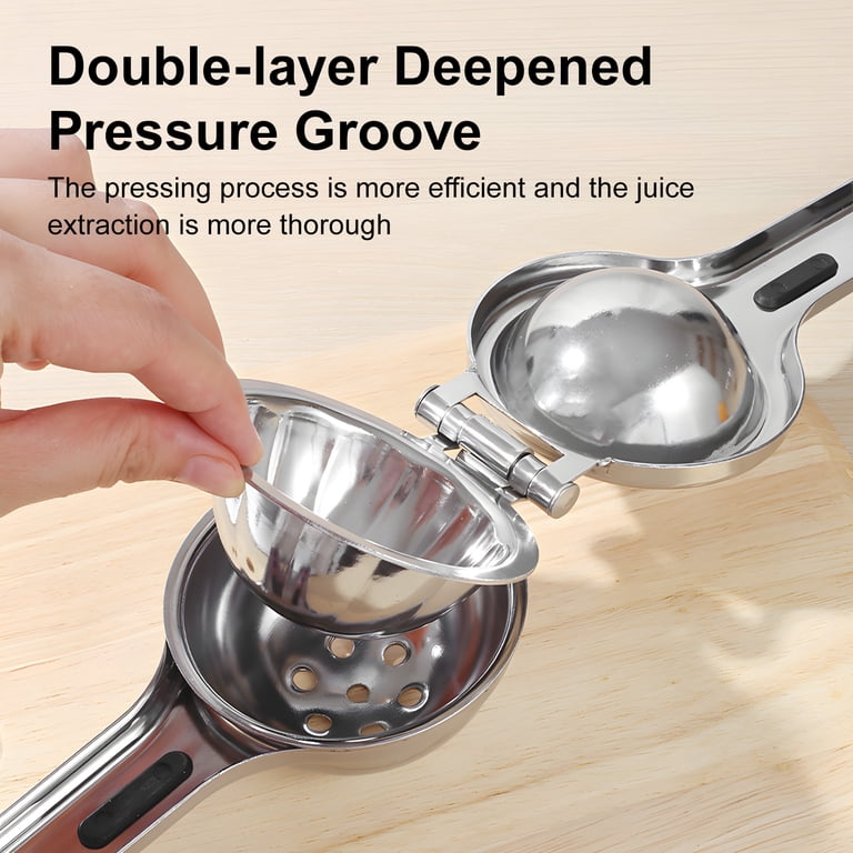 Stainless Steel Citrus Juicer with Silicone Grip photo 8