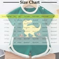 thumbnail image 3 of Spazoro Toddler Kids Boys Girls Outfit Shirts Sets, Summer 2025 2-Piece Printed Short Sleeve Casual Shorts Set Green Size 2-3T, 3 of 3
