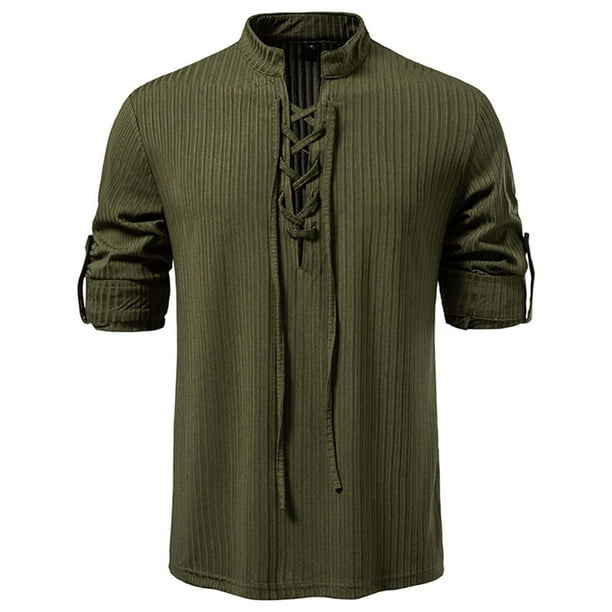 pstuiky manga larga para hombre, Cárdigan informal de manga larga con cuello alto y tirantes ajustables para hombre Tops de hombre s