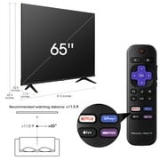 Hisense 65 Class 4K UHD LCD Roku Smart TV HDR R6 Series 65R6E4