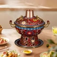 thumbnail image 1 of Elodie Pot Chaud Shabu Shabu Marmite Robuste Réunion de Famille Usage Domestique Pot Rouge, 1 of 8