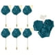 thumbnail image 1 of Uxcell 7 Pcs(6pcs Pins + 1 Brooch) Boutonnieres de rosa azul profundo para bodas, ceremonias, aniversarios, bailes de graduación y cenas formales, 1 of 7