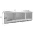 thumbnail image 5 of Crosley Brennan 3 Cubby Wall Mounted Coat Rack in Black, 5 of 5