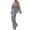 Gray, variant on Pajamas for Women Sleepwear 2025 Women's And Winter Solid Color Long Sleeved Trousers Loose Temperament Shirt Suit