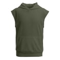 thumbnail image 3 of Boys Tank Tops Undershirt Hoodie Sleeveless Kids Athletic Workout Hooded Shirts Muscle Tees Basic T Shirt Clothes, 3 of 8