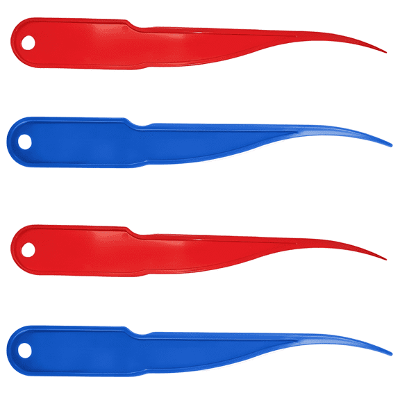 4 Pcs Shrimp Deveiner Tool Set, Food-Safe Plastic Shrimp Peeler, Non-Rust, Kitchen Gadget for Fast Shrimp Cleaning