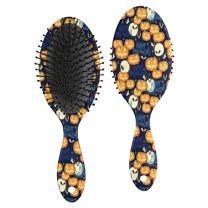 Happy Halloween Pumpkin Pattern Hair Brush,Girls Detangling Hair Brush,Glide Through Tangles with Ease for Wet & Dry Hair,8.8"X2.8"