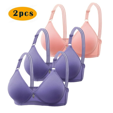 IFNND Women s Push Up T-Shirt Bra Women s And Women s Steel Ring Gathering Comfortable Breathable Front Button Underwear Daily Bra Plus Size Full Coverage T-Shirt Bras