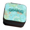 thumbnail image 1 of Caja de joyería con bordado Hinese, organizador de collares y pendientes para mujer, caja de almacenamiento de joyería de decoración novedosa para , Azul, 1 of 9