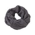 thumbnail image 1 of Qarigey Calentador de cuello artesanal exquisito de fibras acrílicas de gama alta para un aspecto limpio y elegante calentador de cuello de Accesorios de disfraces gris oscuro, 1 of 1