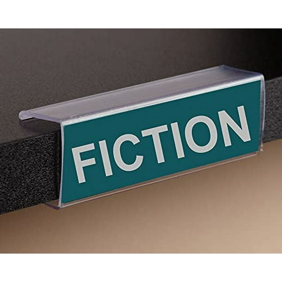 THE GLOBAL DISPLAY SOLUTION | Shelf Clip-On Label Holder - 1"H x 3⅛"W - Fits 7/8" Labels - 25/Pack