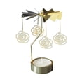 thumbnail image 2 of PENGXIANG Hot Spinning Rotary Metal Carousel Tea Light Candle Holder Stand Light  Gift, 2 of 2