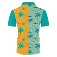 thumbnail image 3 of Camisas Y s Camisas informales de manga corta de verano para hombre, camisas con cuello estampado, camisas para hombre (Mint Green, XXL), 3 of 5