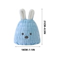 thumbnail image 2 of Quick-drying Towel Hair Quick-drying Hat Hair Drying Cap Microfiber Dry Hair Towel Absorbent Hair Cap Bathing Tool Hat Microfiber Towel, 2 of 2