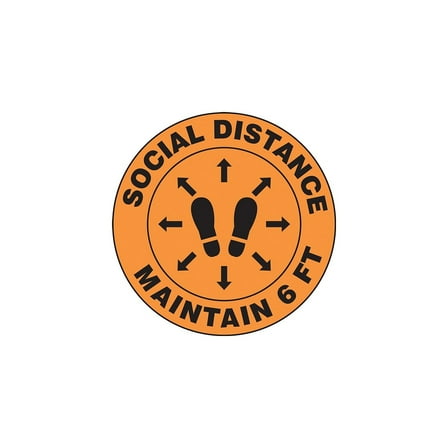 Manufacturer Varies Floor Sign, 12 in H, 12 in W, Vinyl, English, MFS384 MFS384