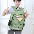 thumbnail image 6 of FORMRS Unisex School Backpack 17" Student Travel Bag with Laptop Compartment, Lemon Juice, 6 of 7