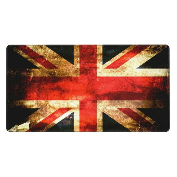 Large Mouse Pad, Banner England Flag Non-Slip Waterproof Rubber Keyboard Office Desk Pads Mousepad, 29.5 x 15.8 inches 3mm Thick