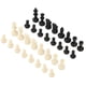 thumbnail image 5 of Garosa Piezas de ajedrez estándar de 32 Piezas Accesorios de Repuesto de Juego de Tablero de ajedrez de plástico para Entretenimiento o Torneo Ajedrez Blanco y Negro, sin Tablero Khall BB03135, 5 of 6
