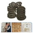 thumbnail image 2 of Miangastore 30pcs Keyhole Escutcheon Plate Zinc Alloy Cover with Brass Finish, 2 of 8