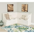thumbnail image 2 of Linon Troyin Corner Breakfast Nook with Hidden Storage in Solid White Pine Wood, 2 of 19