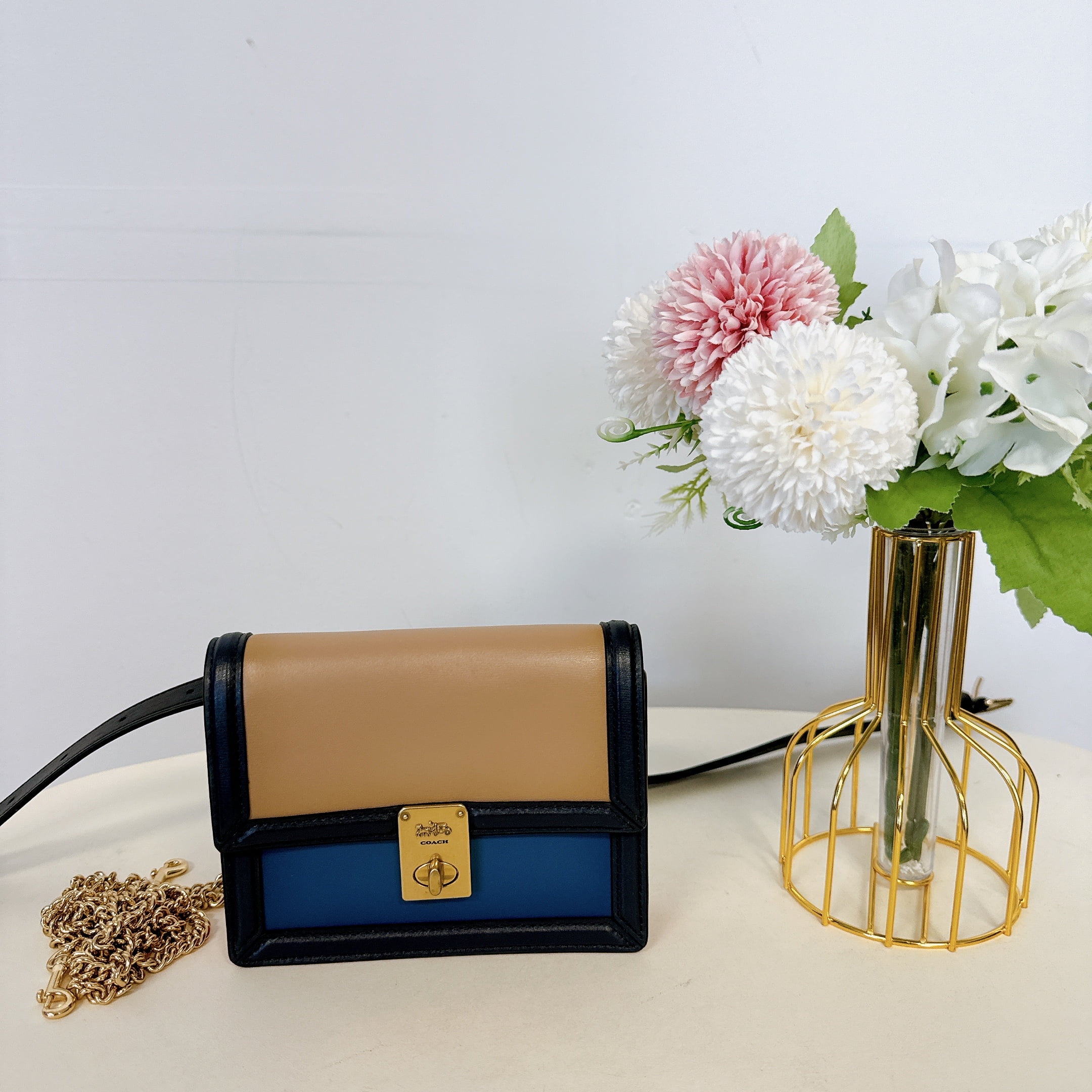 COACH 1011 Designer Handbags: Small Town Crossbody Bucket