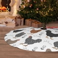 thumbnail image 6 of Picia Retro Rooster Print Christmas Tree Skirt , Christmas Tree Skirt Ornaments for Merry Christmas Holiday Party Decorations Indoor Outdoor-30", 6 of 7