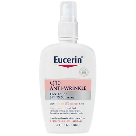 Eucerin Q10 Anti-Wrinkle Sensitive Skin Face Lotion 4 fl. (Best Face Lotion For Sensitive Skin)