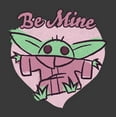 thumbnail image 2 of Boy's Star Wars: The Mandalorian Valentine's Day The Child Be Mine Sketch Graphic Tee Charcoal Heather X Large, 2 of 5