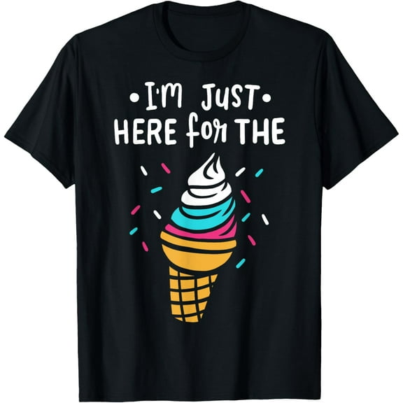 Ice Cream Food Foodie Funny Gift Men Women Girls Kids T-Shirt100% cotton short-sleeved shirt for both men and women