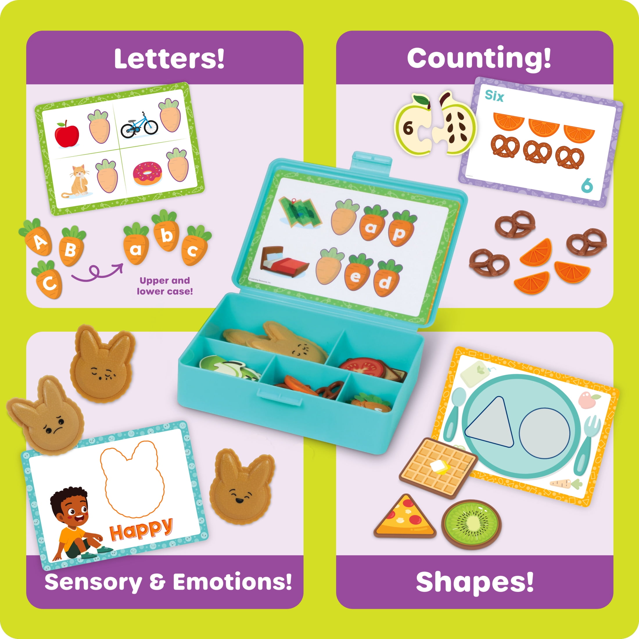 Learning Resources Let's Go Bento! Learning Activity Set, Preschool Learning Activities, Fine Motor Skills , Ages 3+