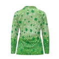 thumbnail image 3 of Uorisanigo Starlight Four Leaf Womens Long Sleeve Golf Shirt Size M Casual Fashionable Athletic Polo Workout Tops Versatile Quarter Zip Pullover for Women, 3 of 7