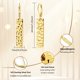 thumbnail image 3 of Pendientes ALEXCRAFT para mujer, colgantes en forma de gota, chapados en oro de 14 quilates, 3 of 8