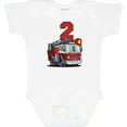thumbnail image 3 of Inktastic 2nd Birthday Fire Truck Boys or Girls Baby Bodysuit, 3 of 5
