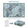 thumbnail image 3 of Hasoo Large Area Rug 10' x 13' Rug for Living Room Bedroom Floral Non-Slip Washable Accent Indoor Carpet, Gray/Blue, 3 of 6