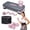Pink Grey, variant on Adjustable Height Aerobic Stepper Set, Multiple Bundle Options with Dumbbells, Kettlebell, Waist Trimmer, Ankle Weights or Weighted Vest, Workout Exercise Step Platform w/Level Risers, 4 Colors