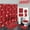 As shown, variant on Uuiauoio 4 Pcs Valentine's Day Shower Curtain Set, Non Slip Rugs Toilet Lid Cover U Shape Bath Mat and Love Heart Shape Red Bathroom Supplies for Valentines Accessories Decor Set