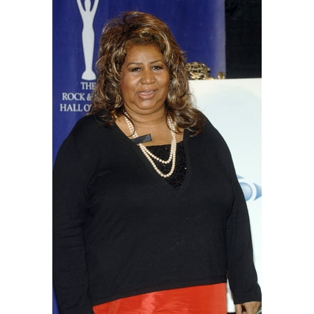 Signed 16x20 Hall Of Fame - Aretha Franklin In The Press Room For Induction Ceremony Rock And Roll Hall Of Fame Waldorf-Astoria Hotel New York Ny March 12 2007 Photo By George TaylorEverett Collection Celebrity